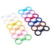 12Pcs 12 Colors Alloy Spring Gate Clasps FIND-TA0008-03-2