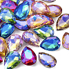 70Pcs 7 Colors Pointed Back Glass Rhinestone Cabochons RGLA-TA0001-06-2