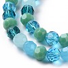 Glass Beads Strands GLAA-E036-09G-4