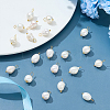 20Pcs Natural Cultured Freshwater Pearl Rice Pendants PEAR-ME0001-05-5