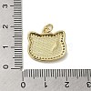 Brass Micro Pave Cubic Zirconia Pendants KK-Q808-13G-3