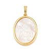 Brass with White Shell Pendants SH-CBA56CE-08G-03-1