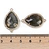 Natural Labradorite Faceted Teardrop Links G-B126-03G-04-3