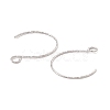 Tarnish Resistant 316 Surgical Stainless Steel Earring Hooks X-STAS-D183-03P-01-3