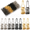 500Pcs 4 Colors Iron Brooch Findings IFIN-SP0001-46-1