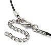 3Pcs 3 Styles Natural & Synthetic Mixed Gemstone Chips Wish Bottle Pendant Necklaces Set NJEW-FZ00013-4
