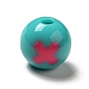 Two Tone Opaque Acrylic Beads LS-SACR-K003-02B-2