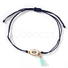 Hamsa Hand with Evil Eye Alloy Enamel Charm Bracelets LS-GS7845-2-2