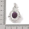 Natural Amethyst Pendants G-A224-02P-01-3