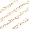 Brass Heart Link Chains CHC-D026-15A-G-2