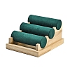 3-Tier Velvet Cloth Bar Bracelet Holder Stands BDIS-C002-01B-2