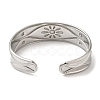Non-Tarnish 304 Stainless Steel Cuff Bangles BJEW-K267-05P-2