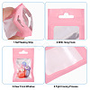 160Pcs Plastic Yin-yang Resealable Bags with Visible Window ABAG-TA0001-94B-4
