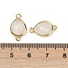 Natural Quartz Crystal Faceted Connector Charms G-L514-048P-03-3