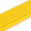 Imitation Jade Glass Beads Strands GLAA-N065-4x4mm-B02-1