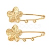 Peach Blossom 304 Stainless Steel Safety Pins Brooch Findings SA-CBA098D-14B-G02-1