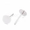 925 Sterling Silver Stud Earring Findings X-STER-T002-201S-2