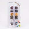 6 Colors Lobster Claw Clasps and 6 Colors Open Jump Rings Brass for Jewelry Making KK-PH0014-01-5