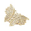 304 Stainless Steel with Rhinestone Big Pendants STAS-Z186-08G-01-2