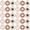 60Pcs 3 Colors Alloy Enamel Pendants ENAM-SC0005-77-1