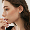 16 Pairs 4 Size Plastic Imitation Pearl Stud Earrings with Steel Iron Pins EJEW-AN0003-89-5