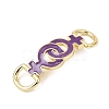 Brass Enamel Connector Charms KK-CBA3C32-01G-2