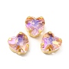 Moonlight Effect Heart Sew on Rhinestone GLAA-P055-05B-G03-1