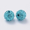 Grade A Rhinestone Pave Disco Ball Beads RB-Q105-10-2