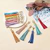 20Pcs 20 Colors PU Leather Tassel Pendants FIND-WR0003-26-3