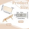12Pcs Rectangle Alloy Blank Name Tags FIND-PH0062-04KCG-2