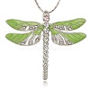 Alloy Enamel Dragonfly Big Pendants ENAM-L034-02P-1