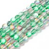 Synthetic Moonstone Beads Strands G-E573-01B-20-2