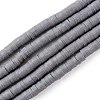 Handmade Polymer Clay Beads Strands CLAY-R089-4mm-Q062-1
