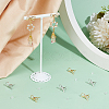 24Pcs 2 Colors Bowknot Brass Stud Earring Findings KK-BC0013-68-5
