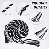 2Pcs 2 Style Polyester Tassel Big Pendant Decorations FIND-GF0004-11-3