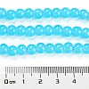 Baking Painted Imitation Jade Glass Round Bead Strands X-DGLA-Q021-6mm-06-5