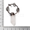 Natural Quartz Crystal Faceted Pointed Bullet Big Pendants G-A221-02B-3