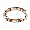 PVD Vacuum Plating Non-magnetic Synthetic Hematite Beads Strands G-F682-03-AB-2