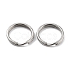 Non-Tarnish 304 Stainless Steel Split Key Rings STAS-Q314-02K-P-1