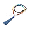 Gemstone Mala Beads Necklace NJEW-JN03814-1