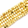 Electroplate Non-magnetic Synthetic Hematite Beads Strands G-L485-10C-G-1