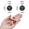 120Pcs 12 Colors Golden Plated Alloy Charms ENAM-SZ0001-64Y-5