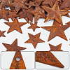 48Pcs 4 Styles Iron Pendants IFIN-GF0001-40-5