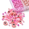 DIY Flat Round & Heart Acrylic & Glass Seed Beads Jewelry Making Findings Kits DIY-FS0006-43A-2