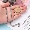 Non-Tarnish 3.28 Feet 304 Stainless Steel Cuban Link Chains X-CHS-G010-02P-3