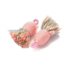 Cotton Tassel Pendants FIND-D302-02L-2