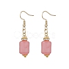 3 Pairs 3 Styles Natural Rhodochrosite Dangle Earrings EJEW-JE06631-4
