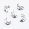 Brass Micro Pave Cubic Zirconia Pendants ZIRC-G130-08P-NR-1
