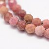 Natural Rhodonite Beads Strands G-F460-57-4