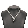 Alloy Popcorn Chain Necklaces NJEW-Z020-01A-P-1
